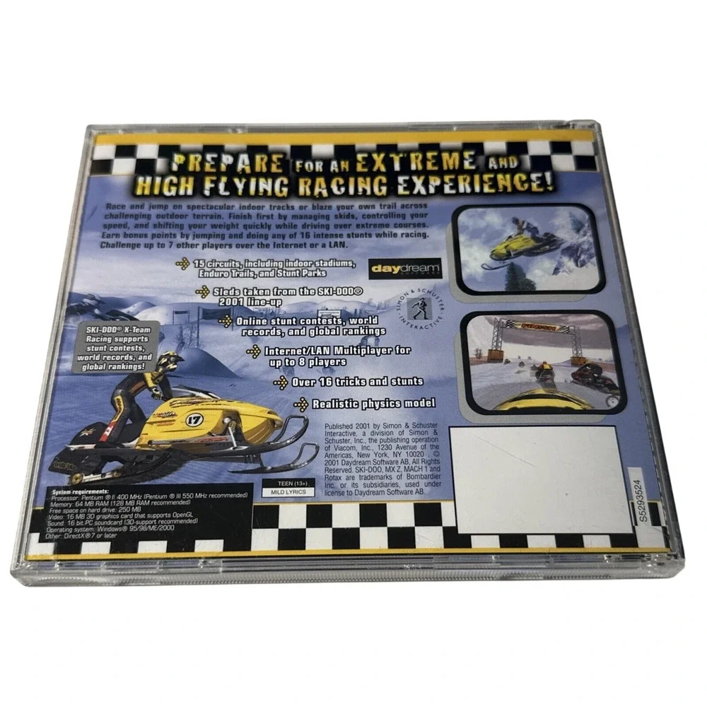 Ski-Doo Team Racing X-Treme Snowmobile Racing Challenge PC 2001 Windows Game
